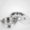 1/2/3-Layer Vegetable Steamer Pan Set Stainless Steel Double Boilers Steaming Cookware  Sauce