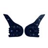 2Pcs Helmet Shield Pivot Base Plate Kit Black For LS2 FF358 FF385/396/387/392