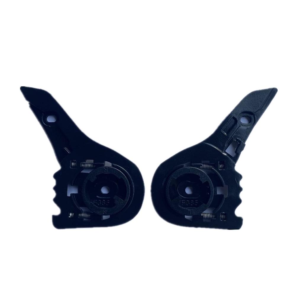 2Pcs Helmet Shield Pivot Base Plate Kit Black For LS2 FF358 FF385/396/387/392
