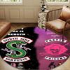 Riverdale Mystery  Round Rug for Livingroom,Bedroom, Palyroom, Chair Rug, Area rug, Circle Carpet, Large Size Fan Christmas gift