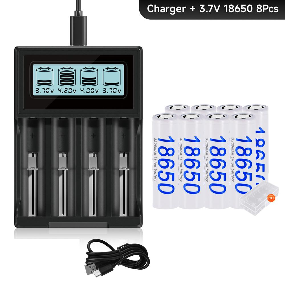 3.7V 18650 Li-ion аккумулятор 3200mAh 18650 литиевый аккумулятор для налобного фонарика Power Bank и т.д.