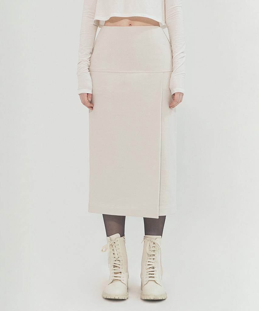 Monophobia Skirt In Classic Cotton Jersey Ivory
