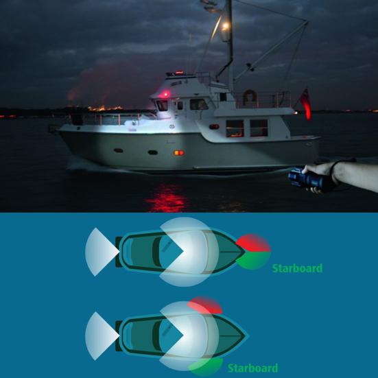 Boat Navigation Light Super Bright IP67 Waterproof Energy Saving Simple Installation LED Ship Light Accessories