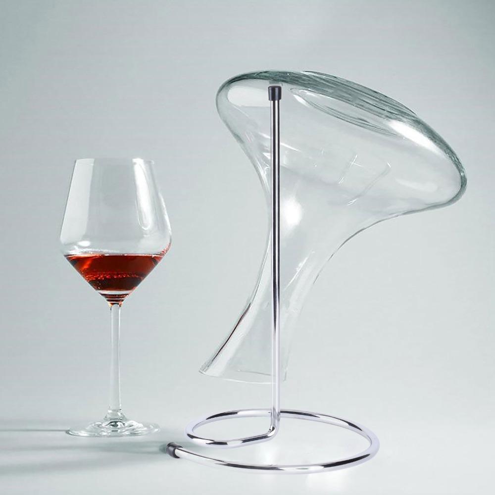 Stainless Steel Wine Decanter Drying Stand Upside Down Decanting Stand  Countertop