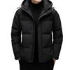 Down Jacket Men's Winter 90 Down White Duck Down Men's Casual Warm Bread Coat Anti-cold Trendy Hooded Short Jacket