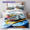Gundam Bedding Set RX-78 Anime Duvet Cover Soft Polyester Comforter Twin Full Queen King -QJY