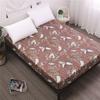 Printed Waterproof Bed Mattress Protector Anti-mite Bed Mattress Topper Breathable Soft Bed Cover No Pillowcase