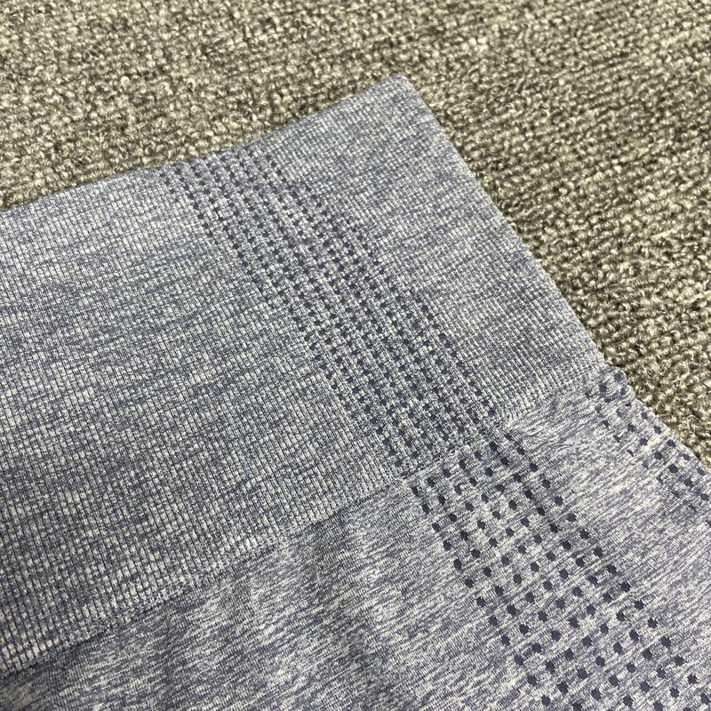 Женский бесшовный костюм для йоги: Топ в горошек с длинным рукавом и брюки с высокой талией, подтягивающие бедра