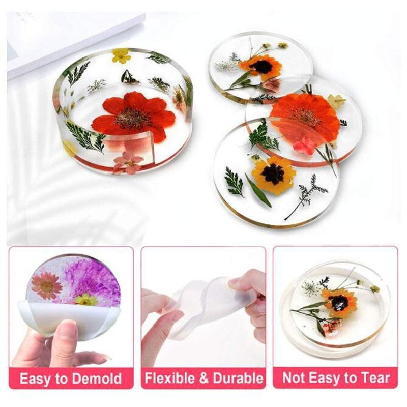 Силиконовая форма для подстаканника для DIY рукоделия - Круглые и квадратные варианты