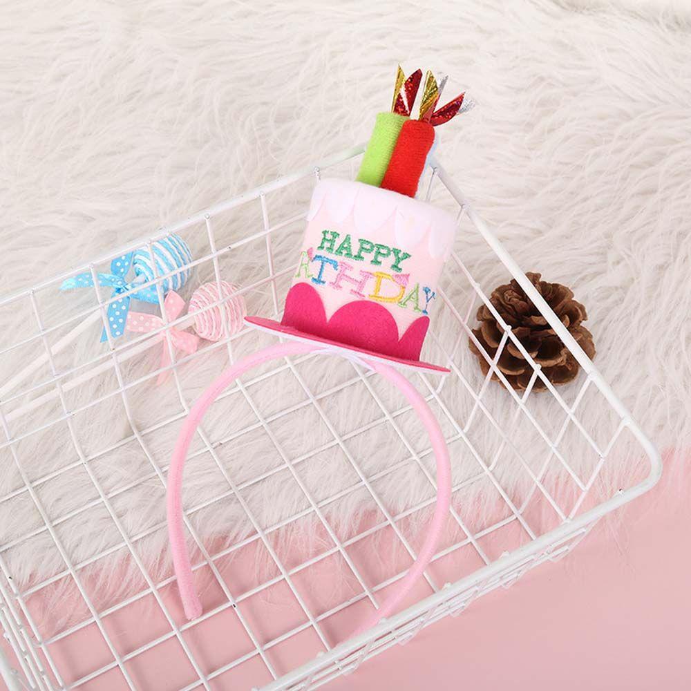 Jewelry Photo Props Happy Birthday Headband Birthday Cake Headband Birthday Decoration Hair Hoop