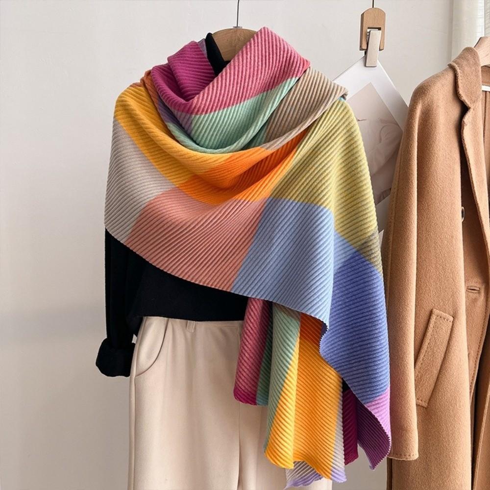 Windproof Keep Warm Blanke Multi-Colored Pashmina Fashion Scarf Shawl Winter