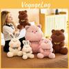 Stuffed Animal Plush Toys Rabbit Pig Bear Frog Tiger Birthday Decoration Gifts