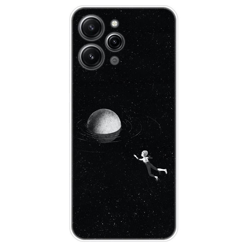 Для Xiaomi Redmi 12 Redmi12 4G Чехол Мягкая силиконовая задняя крышка Чехол для телефона с рисунком из мультфильма Креатив