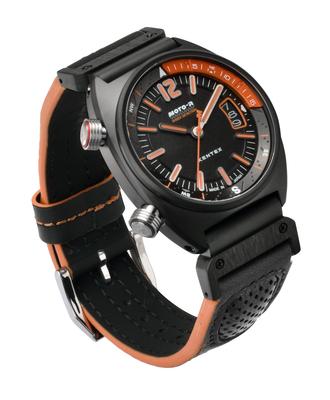 Наручные часы - S808M-04 - Средние кварцевые часы MOTO-R - Кожа, Нейлон - Надежный кварцевый механизм для повседневного ношения