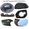 Для VW Teramont 2017 2018 Автомобильное Левое Правое Зеркало Заднего Вида С Подогревом Предупреждением о Мертвой Зоне Рамка Зеркала Крышка Зеркала Поворотник