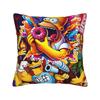 Pillow Case Bart SSimpsons Neon Print Soft  Pillow Cover For Living Room Chair Fashion Pillowcases