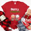 Merry Christmas Cute Bubu Dudu Cartoon Graphics Tshirt Popular Holiday Party Unisex Cotton Tees Trendy Funny Christmas Shirt