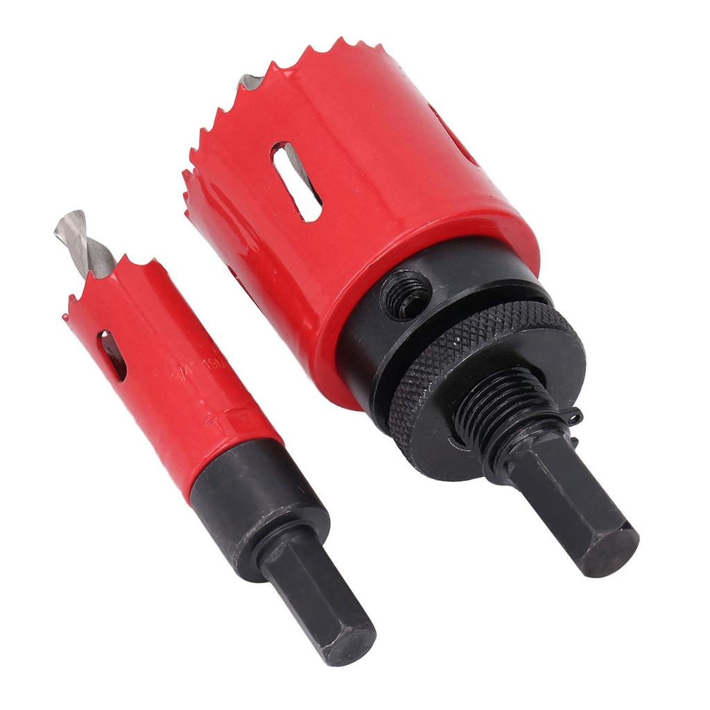 Набор из 18 биметаллических кольцевых пил с оправками, сверлами, кольцевыми пилами для мягкого металла, дерева, пластика, доски