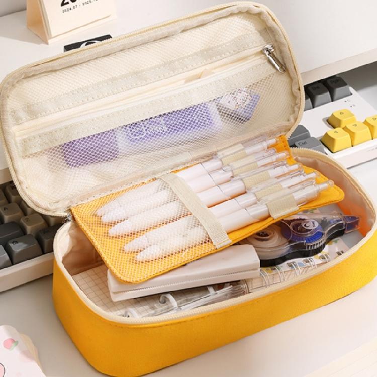 Big Pencil Case Large Capacity Pen Pouches Portable Pen Organiser Storage Bag Travel Makeup Pouches for Student Teen