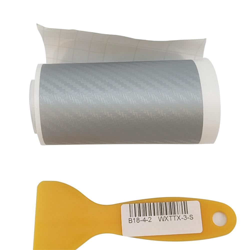 Наклейка-полоса для защиты от царапин на задний бампер автомобиля, на багажник, вид 3D-карбонового волокна