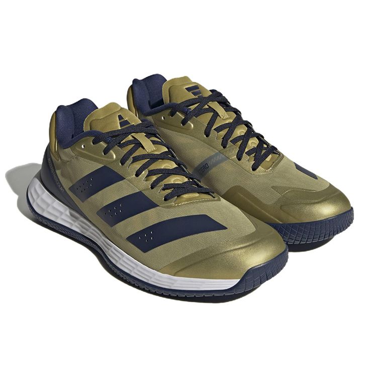 Adidas Adizero Fastcourt Comfortable Trendy Non-Slip Durable Lightweight Low-Top Volleyball Shoes Unisex Sneakers Black Gold HP4309