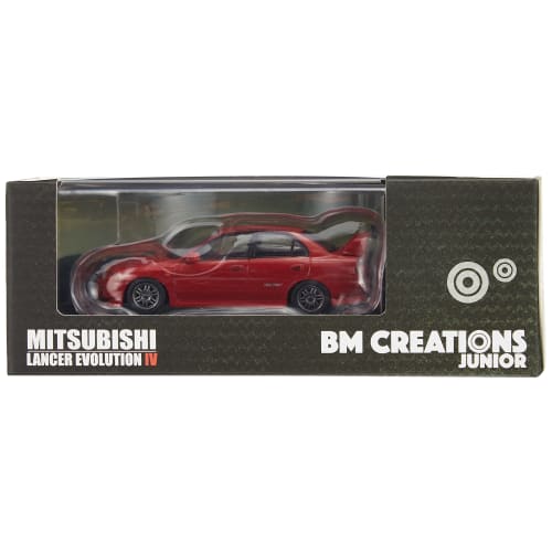 BM CREATIONS 1/64 Mitsubishi Lancer Evo.IV Red RHD Finished Product