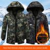 Camouflage Fleece-Lined Waterproof Cotton Jacket – Mid-Length, Thick, Warm & Wear-Resistant