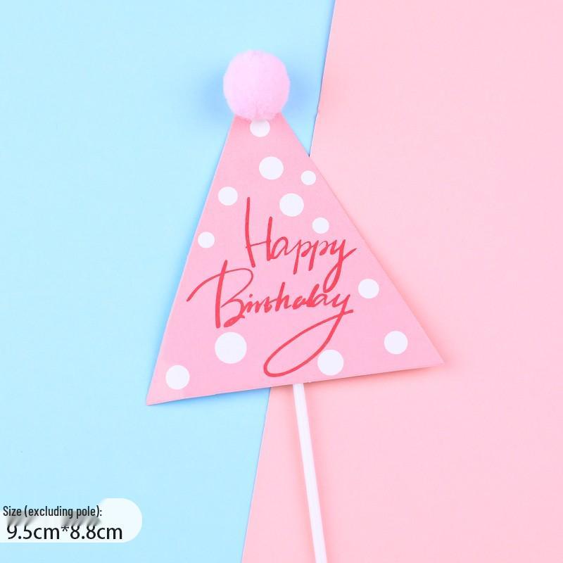 Pink Themed Cake Decor: Heart & Cloud Balloons with Insert Cards for Birthday Parties