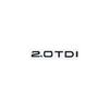 1Pc 3D ABS 2.0TDI/3.0TDI Displacement Badge Sticker - for A1/A3/A4/A5/A6/A7/A8/Q2/Q3/Q5/Q7 Trunk