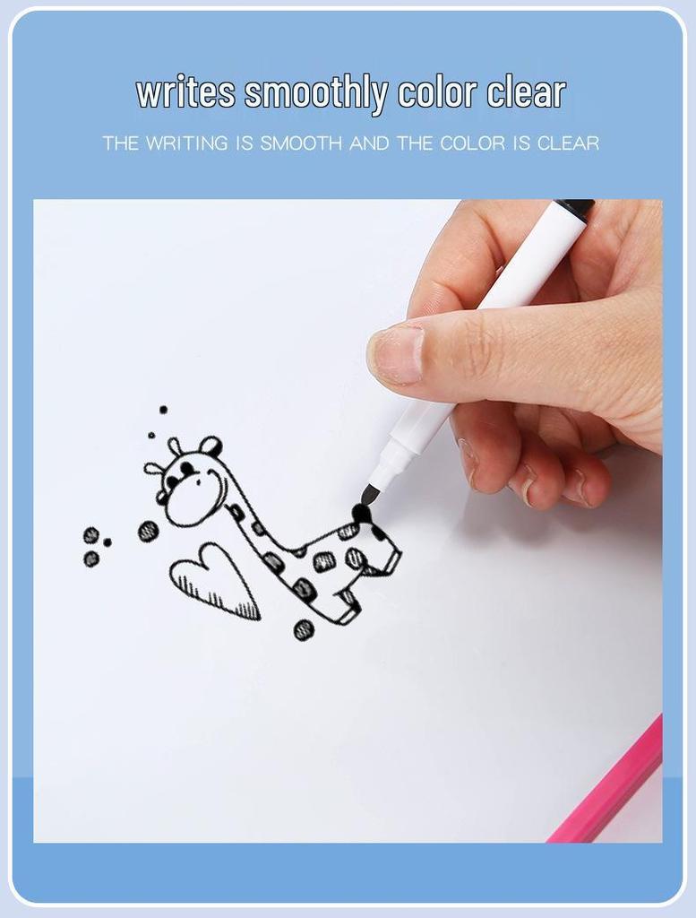 Двусторонняя магнитная доска для мела и белой поверхности для детского рисования и сообщений в домашнем офисе