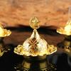 Golden Tower Incense Burner Middle East Eid Arab Festival Party Aromatherapy Stove Incense Burner Office Home Decoration