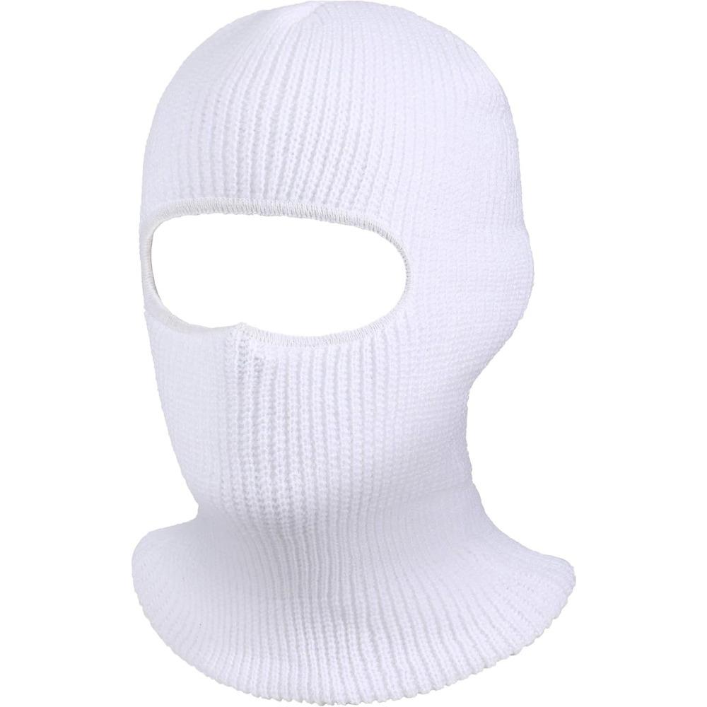 3-Hole Knitted Full Face Cover Ski Mask, Adult Winter Balaclava Warm Knit Full Face Mask for Outdoor Sports