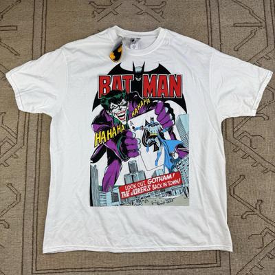 BNWT Dc Comics Batman The Joker Comic Book Superhero T Shirt Size XL Gotham