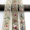 4m/13.12ft Each Pack Lace Sewing Embroidery Trims White Big Wide Ribbons Curtain Curve Accessory Handmade DIY Craft Flower Bra Dress Gowns Decoration