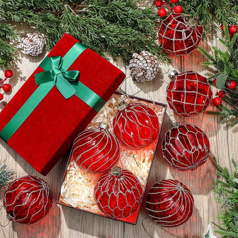 6СМ Рождественское украшение Небьющиеся рождественские шары Рождественская елка Подвесные кулоны для домашнего украшения Вечеринка Декор Новогодний подарок Навидад