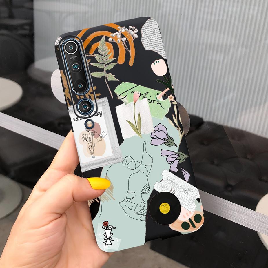 For Xiaomi Mi 10 5G Case Luxury Art Painted Cover Soft Silicone Phone Case For Xiaomi Mi 10 Pro 5G Mi10 Back Cover Bumper 6.67''