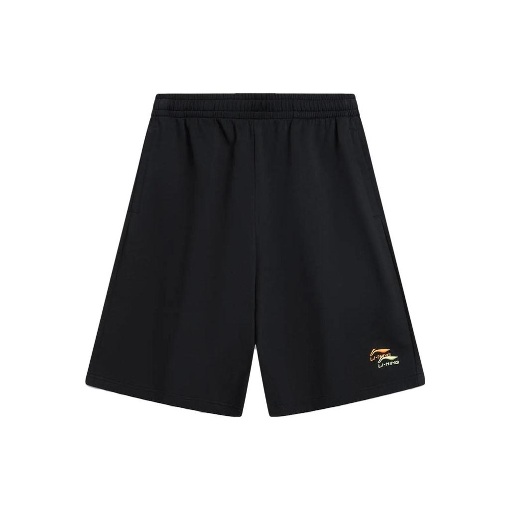 Li-Ning Pure Color Embroidered Logo Straight-Leg Sports Shorts Men Bottoms AKST745-1