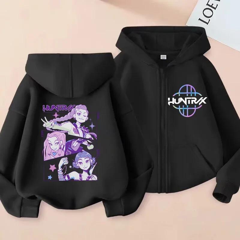 Толстовки на молнии в стиле Y2k Kpop Худи Палачи Демонов Пальто Детская одежда Детская для девочки мальчика Толстовка на молнии Худи Детский повседневный топ