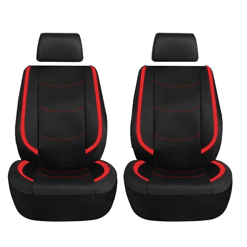 AUTO PLUS Universal Car Seat Cover Set Pu Leather Vehicle Cushion Full Surrounded Protector Fit Most Car Suv Truck Accessories