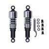 Pair of 10.5in Motorcycle Shocks Absorber Damper Fit for XL883 XL883R XL1200R XL1200L(Black Chromeplate )