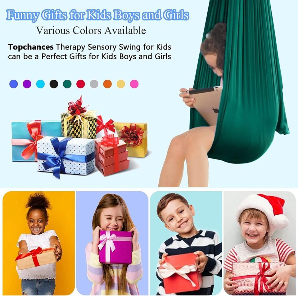 New Children's Swing Hammock Indoor Outdoor Yoga Therapy Autism Resilient
