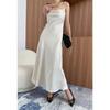 Summer Women's Sexy Backless Slip Dress, High Waist Elegant Evening Party Gown, European American Style Female Casual Sundress
