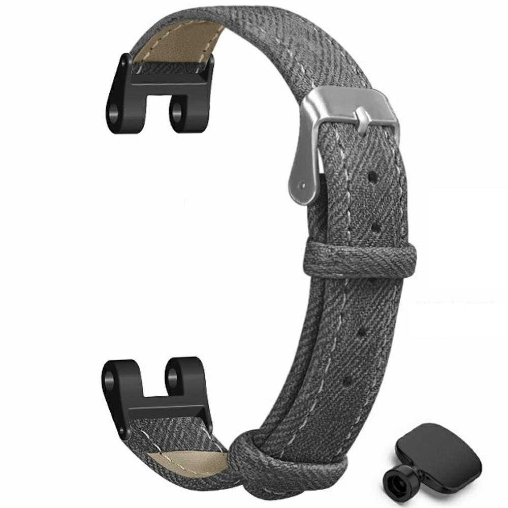 Для Garmin Lily Watch Band Denim Texture PU Leather Регулируемый ремешок