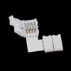 4 упаковки L-образных 4-контактных RGB 5050 LED-коннекторов для светодиодных лент