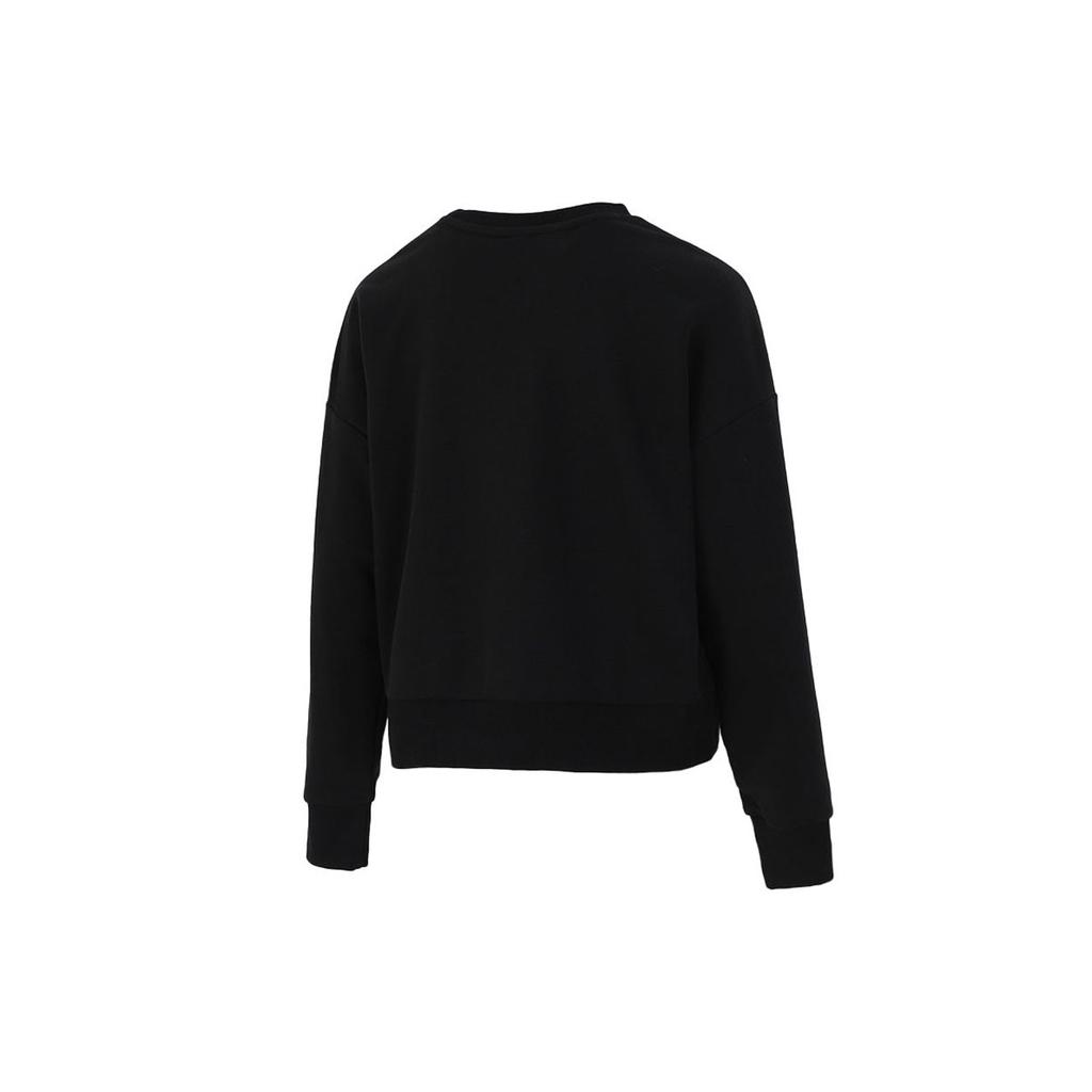 Puma Спортивная толстовка с круглым вырезом и цветным логотипом, женская толстовка, черная 531382-56