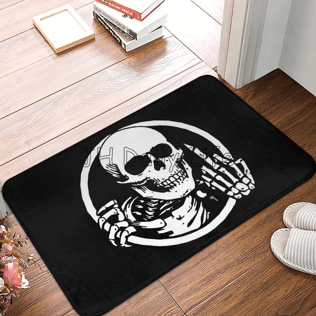 Skull Tearing Skeleton Door Floor Kitchen Bathroom Mat Anti-Slip Indoor Doormat Bedroom Living Room Entrance Rug Carpet Footpad
