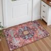 Large Soft Bedroom Rug, Bohemian Medallion Non Slip Non Shedding Low Pile Accent Print Indoor Carpet Dining Room Office Playroom