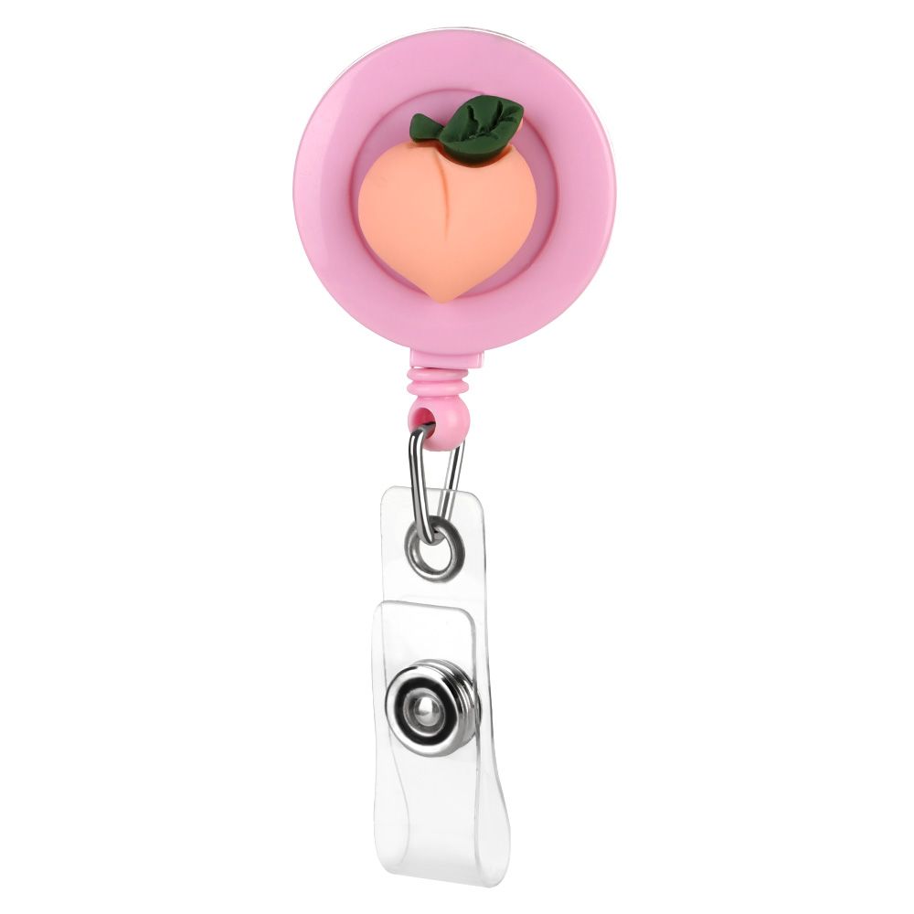 Портативный Цветок Фрукт Доктор Медсестра Клипса Бейдж Ролик Клипса Выдвижной Брелок Держатель для Бейджа ID-карты