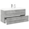 VidaXL Set of Bathroom Furniture 2 Pcs Concrete Grey 3324922