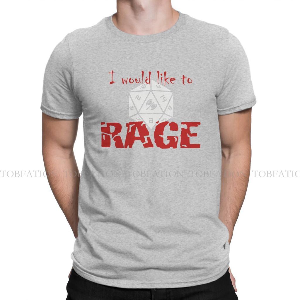 Dnd I Would Like To Rage Tshirt Homme Unisex Tees 4xl 5xl 6xl 100 Cotton T Shirt